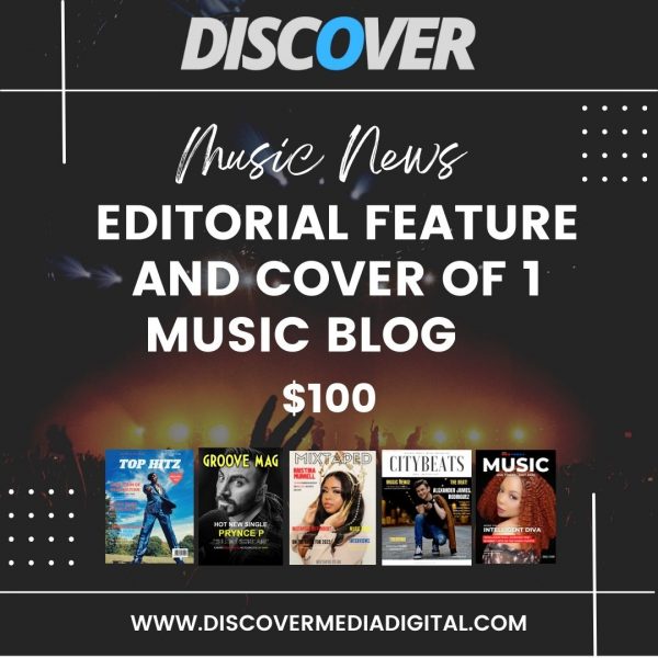 Editorial Music Blog Feature and Cover of 1 Popular Music Blog